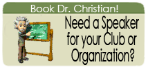 Book Dr. Christian for a Speaking Engagement!