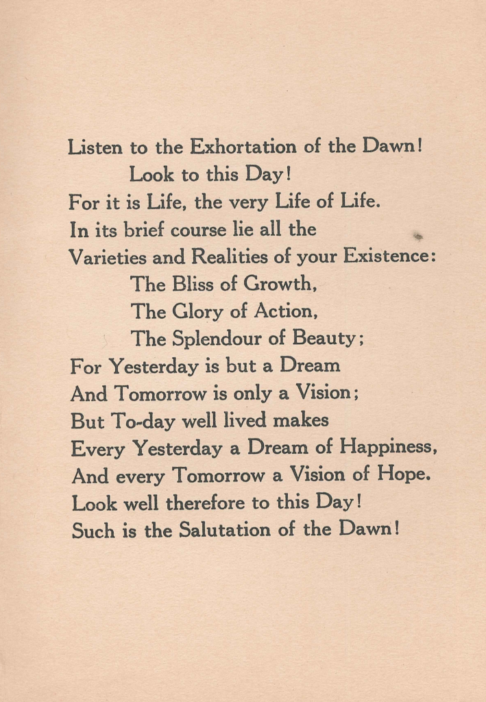 "A Way of Life, Sir William Osler 1913"